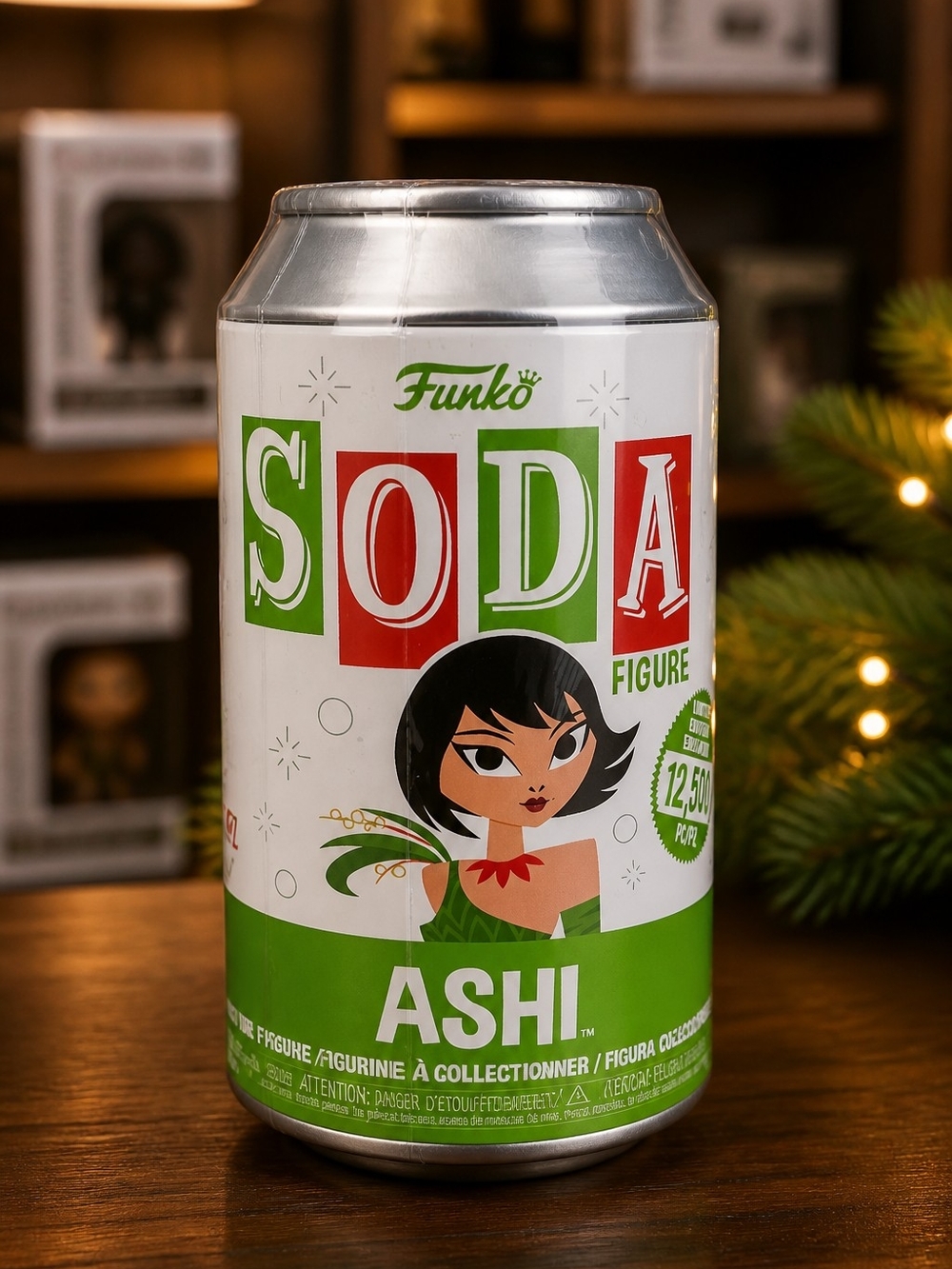 Funko SODA Ashi Figure - White, Green & Red Can